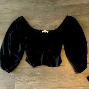 Black quarter sleeve long sleeve